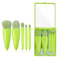 Kit 5 Peças Pincéis e Espelho Compacto