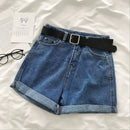 Short Jeans Cintura Alta Casual de Verão