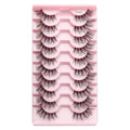 Cílios Postiços – Estilo Cat Eye, Natural, 5-10 Pares