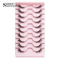 Cílios Postiços – Estilo Cat Eye, Natural, 5-10 Pares