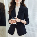 Blazer Feminino Elegante Estilo Ocidental – Slim, Sofisticado e Versátil para Outono e Primavera