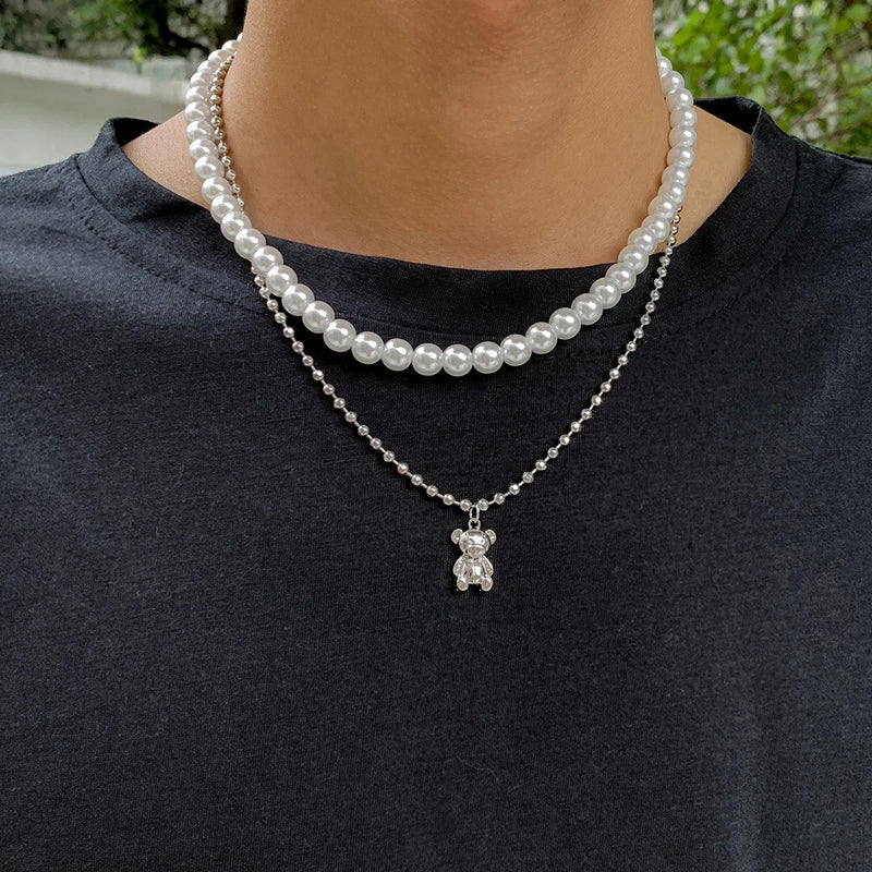 Colar Duplo Borboleta Brilhante – Elegância Feminina para Festas e Presentes