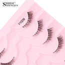 Cílios Postiços – Estilo Cat Eye, Natural, 5-10 Pares