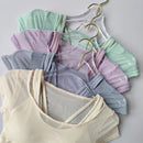 Conjunto Feminino de Treino Pilates e Yoga – Top Esportivo de Secagem Rápida, Respirável e Conforto Premium