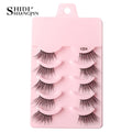 Cílios Postiços – Estilo Cat Eye, Natural, 5-10 Pares