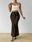 Saia Midi Plissada Estampada - Estilo Casual Chic com Cintura Alta e Design Geométrico