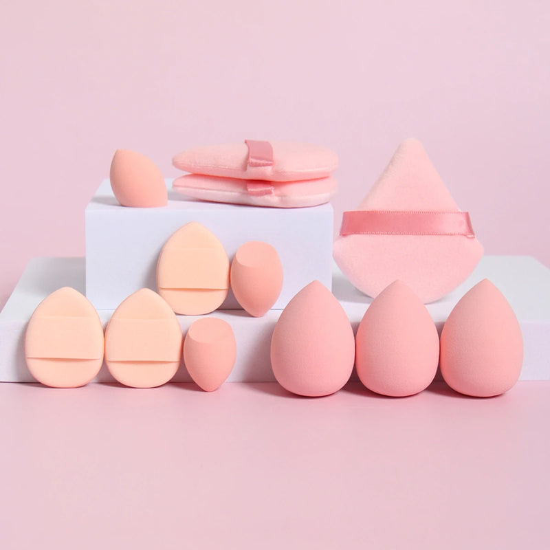 Kit de Esponjas de Maquiagem 12 Peças