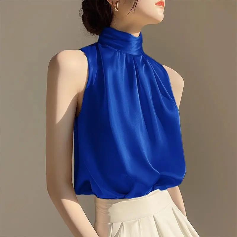 Blusa Elegante Ombro a Ombro Sem Mangas – Moda Verão Feminina