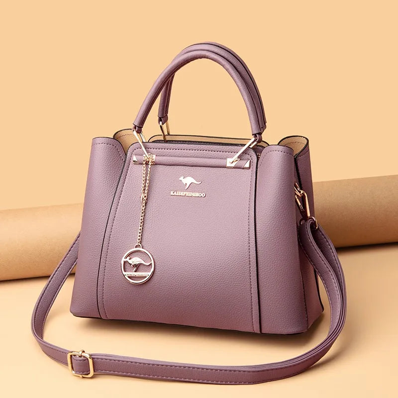 Bolsa Feminina Grande de Ombro em Couro PU – Elegância e Espaço para o Dia a Dia