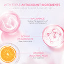 Kit de Cuidados com a Pele LAIKOU Sakura – Sérum, Creme Rejuvenescedor e Hidratante Iluminador (5 Peças)