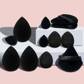 Kit 12 Puffs e Esponjas Macias para Maquiagem - Acessórios de Beleza