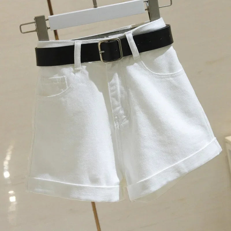 Short Jeans Cintura Alta Casual de Verão