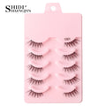 Cílios Postiços – Estilo Cat Eye, Natural, 5-10 Pares