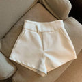 Mini Short Saia Sexy Cintura Alta Preto Branco