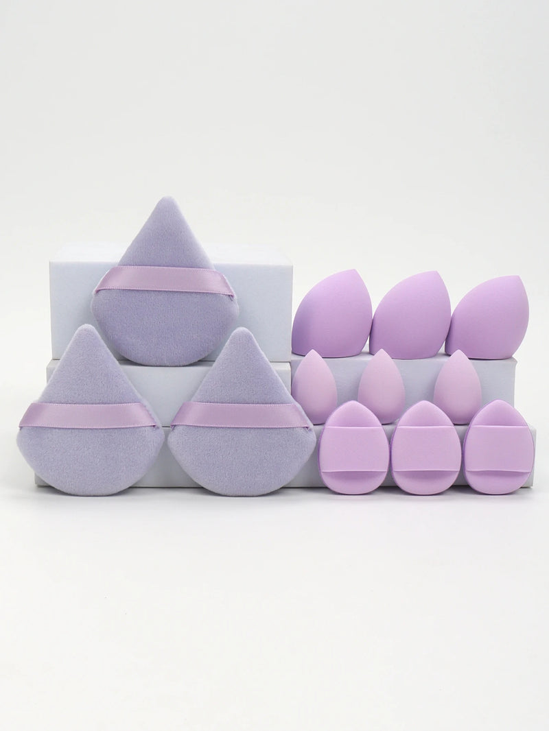Kit de Esponjas de Maquiagem 12 Peças