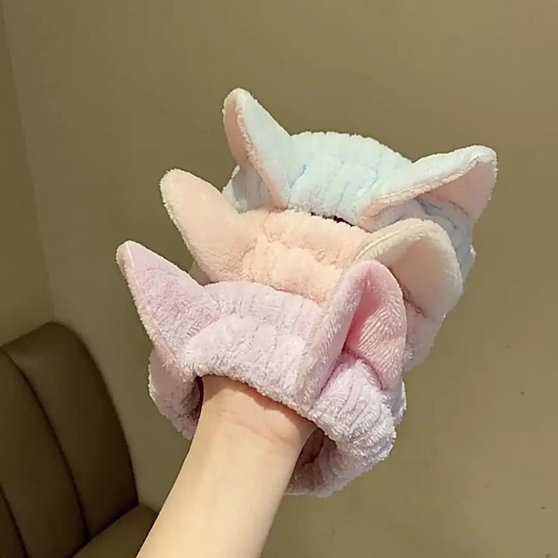 Faixa Elástica Orelhinhas de Gato – Macia para Skincare e Maquiagem