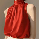 Blusa Elegante Ombro a Ombro Sem Mangas – Moda Verão Feminina