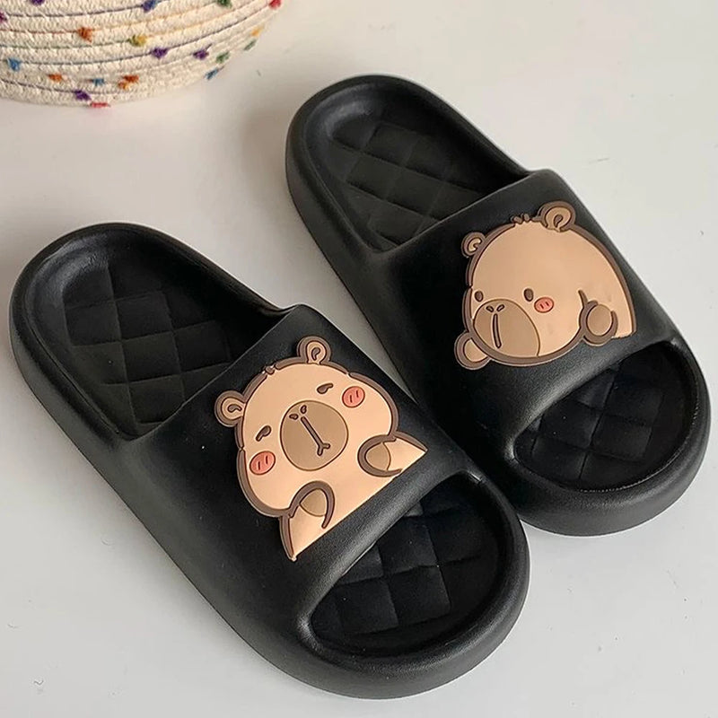 Chinelo Feminino de Capivara - Solado Grosso, Confortável para Praia e Casa