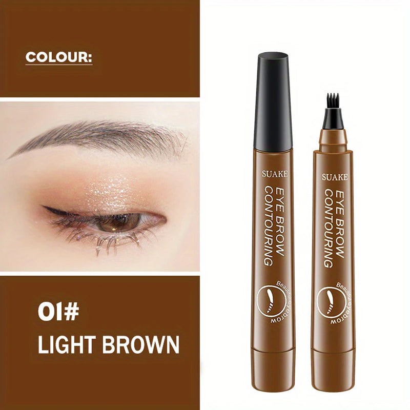 Caneta para Sobrancelha à Prova d'Água, Lápis Microblading, Maquiagem Natural para Sobrancelhas (5 Cores)